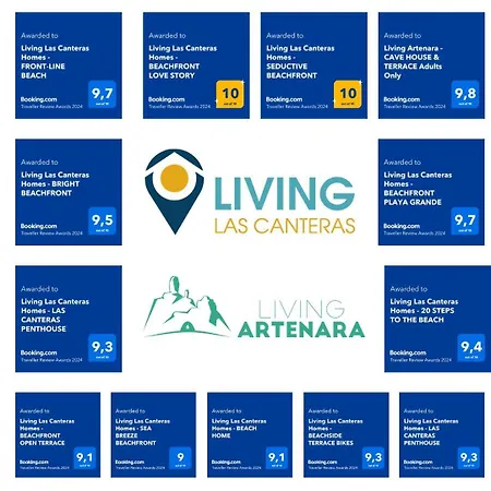 아파트 Living Canteras Homes - Beachside Terrace Bikes 라스팔마스